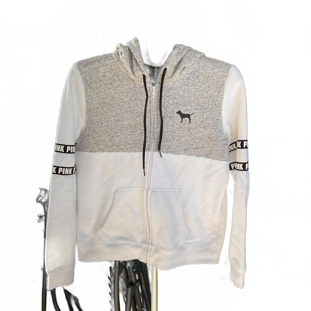 Victoria's Secret PINK Colorblock Perfect Full Zip Jogger Set Size Medium